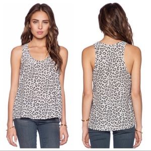 Joie Beilin Leopard print silk tank